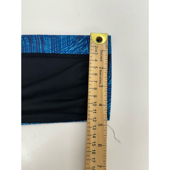 Under Armour Womens Capris Size Small Black Blue Compression Legging Heatgear - Picture 8 of 9